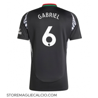Arsenal Gabriel Magalhaes #6 Maglia Gara Trasferta Repliche 2024-25